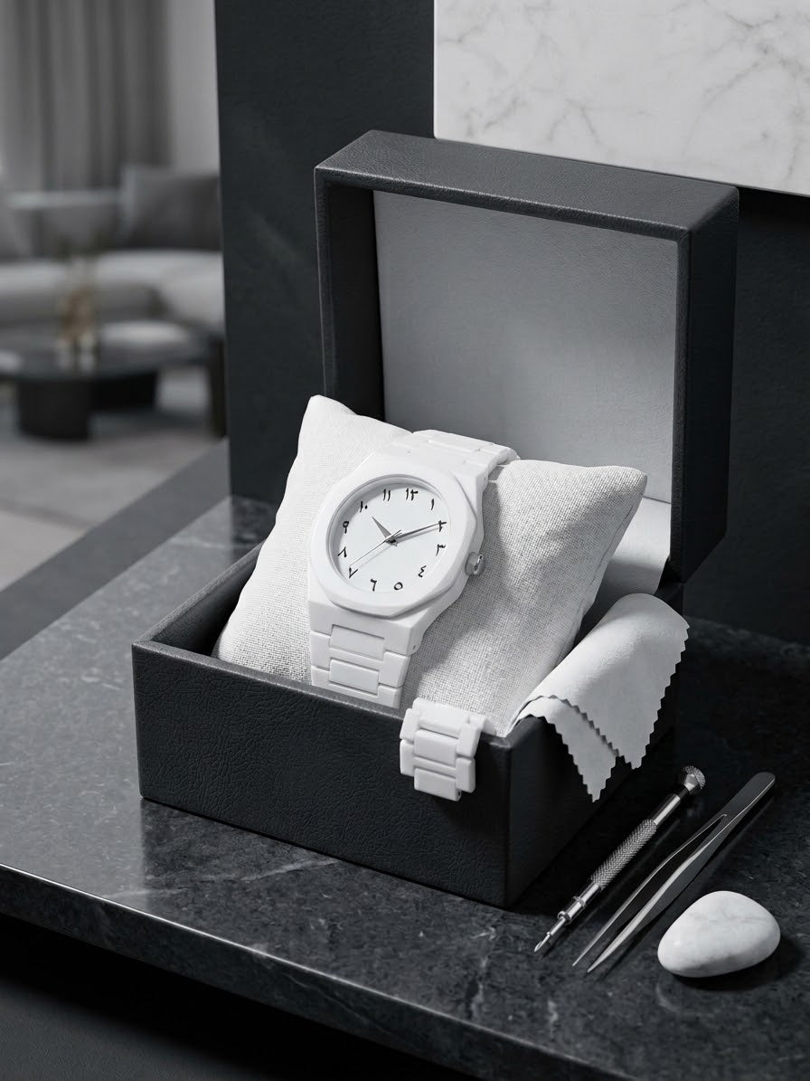 🤍 White Luxury Watch