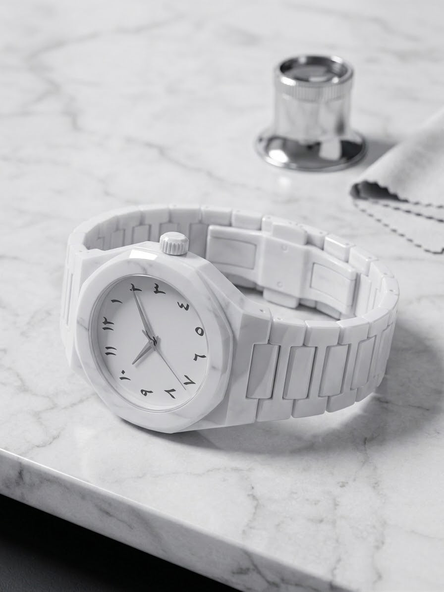 🤍 White Luxury Watch