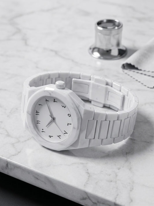 🤍 White Luxury Watch