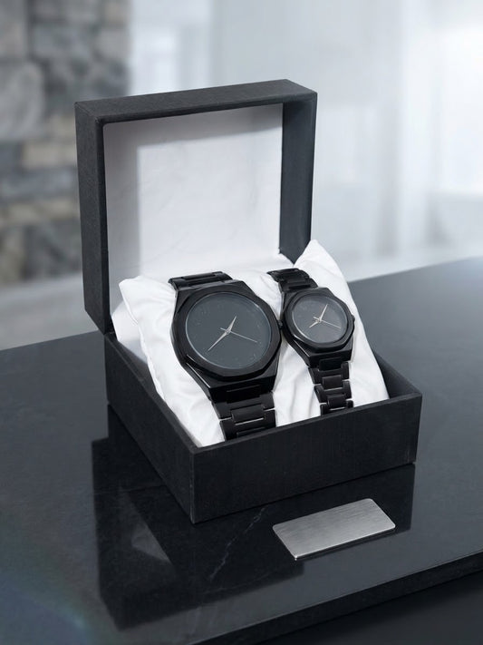 🖤 Black Couple Watches SeT