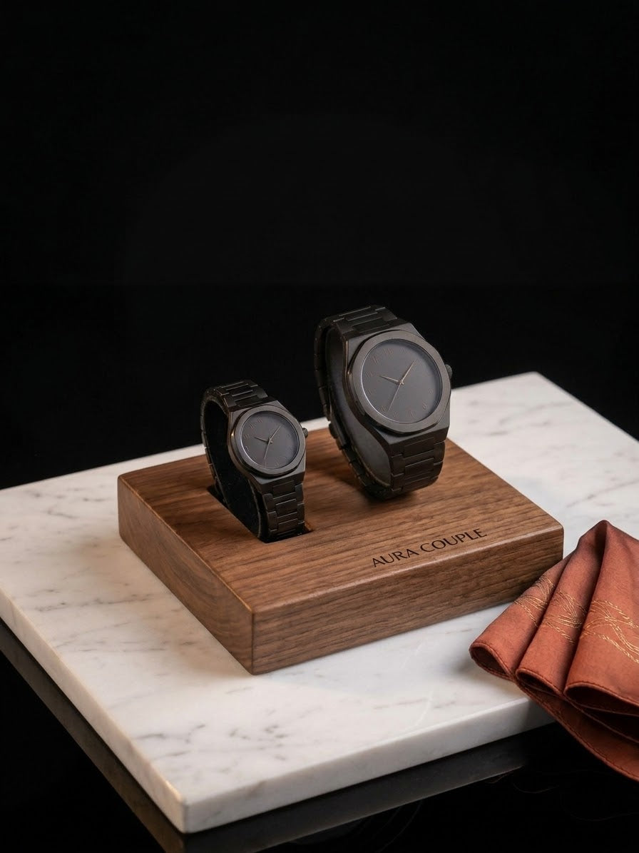 🖤 Black Couple Watches SeT