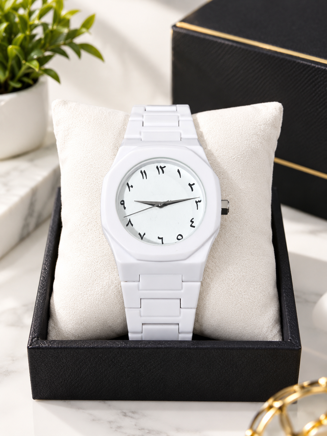 🤍 White Luxury Watch