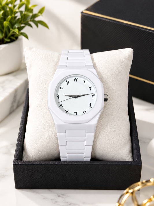 🤍 White Luxury Watch